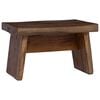 vidaXL St&oacute;ll N&aacute;tt&uacute;rulegur 29 x 20 x 17 cm Mahogany vi&eth;ur