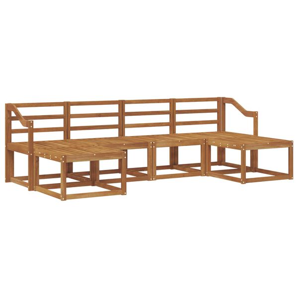 vidaXL &Uacute;ti s&oacute;fasett 6 pcs N&aacute;tt&uacute;rulegur Samsettur vi&eth;ur