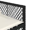 vidaXL 7 Hluta Gar&eth;bor&eth;stofusett me&eth; Sessum Svart P&oacute;l&yacute;rattan