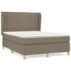 vidaXL H&oacute;lfa&eth; Springr&uacute;m me&eth; D&yacute;nu Br&uacute;ngr&aacute;tt 140x190 cm Tauefni