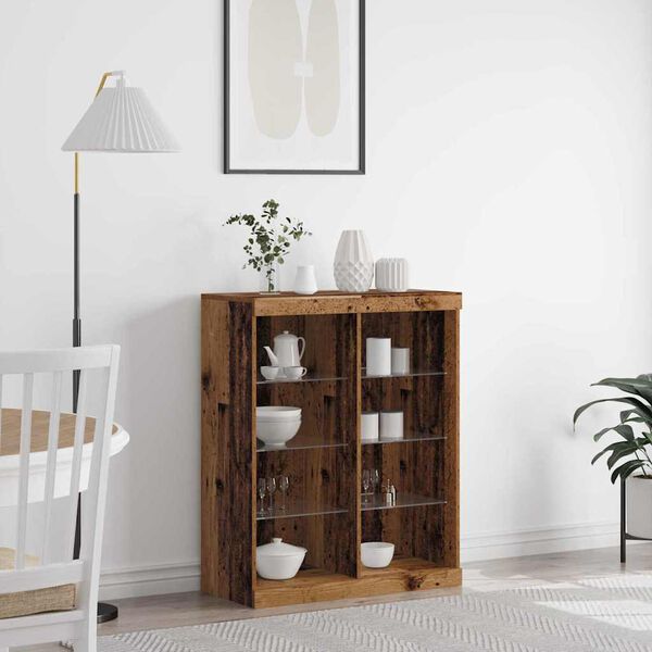 vidaXL Viðbeinteyfla Gamalt viður 41 x 37 x 100 cm Samsettur viður