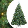 vidaXL Gervi j&oacute;latr&eacute; me&eth; 300 LED me&eth; standi Gr&aelig;nn 210 cm PE og PVC