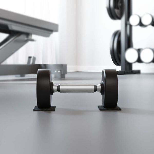 vidaXL G&uacute;mm&iacute;grj&oacute;t palla pad Svart 6 x 9 x 0,3 cm G&uacute;mm&iacute;