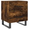vidaXL N&aacute;ttbor&eth; Reyklitu&eth; Eik 40x35x47,5 cm Samsettur vi&eth;ur