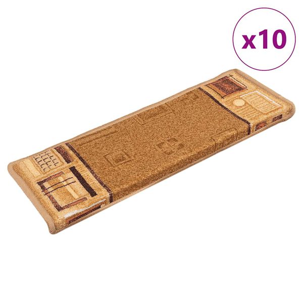 vidaXL &THORN;repamottur Sj&aacute;lfl&iacute;mandi 10 stk. 65x21x4 cm Drappa&eth;ar