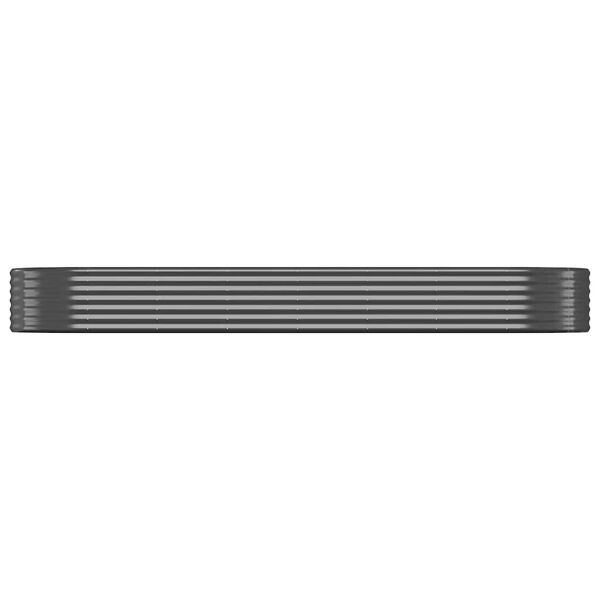 vidaXL &Uacute;tir&aelig;ktunarkassi Galvan&iacute;sera&eth; St&aacute;l 322x100x36 cm Reykgr&aacute;r