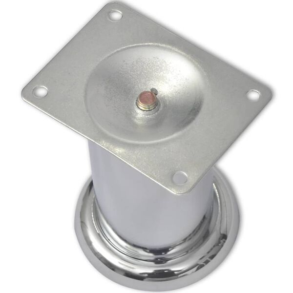 vidaXL Hringlaga Sófafætur 8 stk. Króm 60 mm