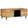 vidaXL s&oacute;fabor&eth; Br&uacute;nt 100x54x40 cm Solid Wood Mang&oacute;