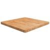 vidaXL Ferhyrnd Bor&eth;plata Lj&oacute;sbr&uacute;n 70x70x4cm Me&eth;h&ouml;ndlu&eth; Gegnheil Eik