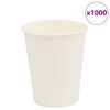 vidaXL Papp&iacute;rs kaffibollar 1000 stk 8oz 200ml Hv&iacute;tt