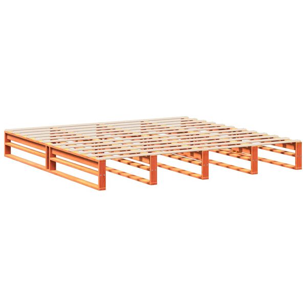 vidaXL R&uacute;mgrind &aacute;n D&yacute;nu 200x200 cm Vaxbr&uacute;n Gegnheil Fura