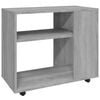 vidaXL Hli&eth;arbor&eth; Gr&aacute;tt Sonoma Eik 70x35x55 cm Samsettur Vi&eth;ur