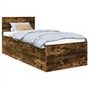 vidaXL Ramsv&iacute;k me&eth; h&ouml;fu&eth;gafl Rau&eth;-eik 75 x 190 cm Samsettur vi&eth;ur