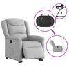 vidaXL Electric Stand up Recliner st&oacute;ll Cloud Grey Efni