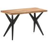 323559 vidaXL Dining Table 120x60x76 cm Solid Acacia Wood