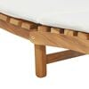 vidaXL Gar&eth;sola me&eth; p&uacute;&eth;i Br&uacute;nn 198 x 55 x 58,5 cm Solid teak vi&eth;ur