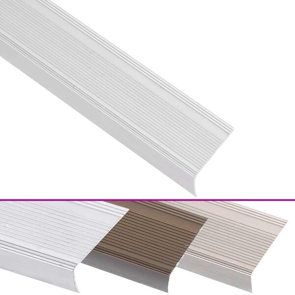 vidaXL Stiga T&aacute;nef &iacute; L-formi 15 stk &Aacute;l 90 cm Silfurlitu&eth;