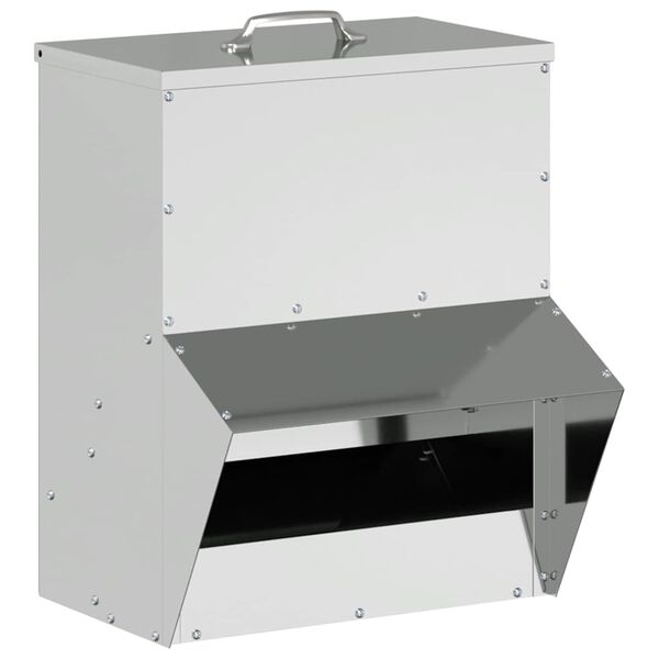 vidaXL K&uacute;rfiskast Silfur 20 x 25 x 35 cm Galvaniserad st&aacute;l