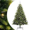 vidaXL Gervi li&eth;a&eth;ur j&oacute;latr&eacute; 300 LED lj&oacute;s Gr&aelig;nn 240 cm PVC og PE