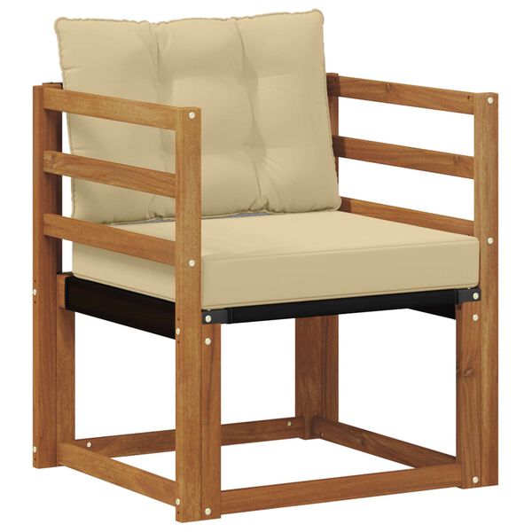 vidaXL &Uacute;tis&oacute;fi Fast Acacia tr&eacute; og Textilene N&aacute;tt&uacute;rulegur