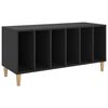 vidaXL Pl&ouml;tusk&aacute;pur Svartur 100x38x48 cm Samsettur Vi&eth;ur