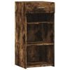 vidaXL Skenkur Reyklitu&eth; Eik 45x42,5x93 cm Samsettur Vi&eth;ur