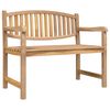 vidaXL Gar&eth;bekkur 114x59x87 cm Gegnheill Tekkvi&eth;ur