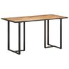 vidaXL Bor&eth;stofubor&eth; 140 cm Gr&oacute;fur Mang&oacute;vi&eth;ur