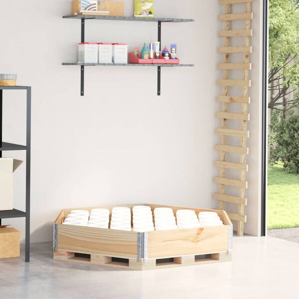 vidaXL Upphækkað Garðker Sexhyrningur 160x160 cm Gegnheil Fura