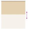 vidaXL R&uacute;llugard&iacute;nur Blackout Beige 130x175 cm Efni Breidd 126,6 cm