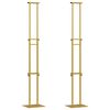 vidaXL S&yacute;ningarskj&aacute;r 2 pcs gold 30 x 23,5 x 210 cm St&aacute;l