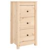 vidaXL Skenkur 40x35x80 cm Gegnheil Fura