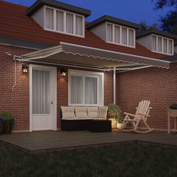 vidaXL H&aelig;gt a&eth; draga saman skyggni Drapplita&eth;ur 400 &times; 300 cm