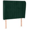 vidaXL H&ouml;f&eth;agafl me&eth; Eyrum 83x23x118/128 cm D&ouml;kkgr&aelig;n Flauel