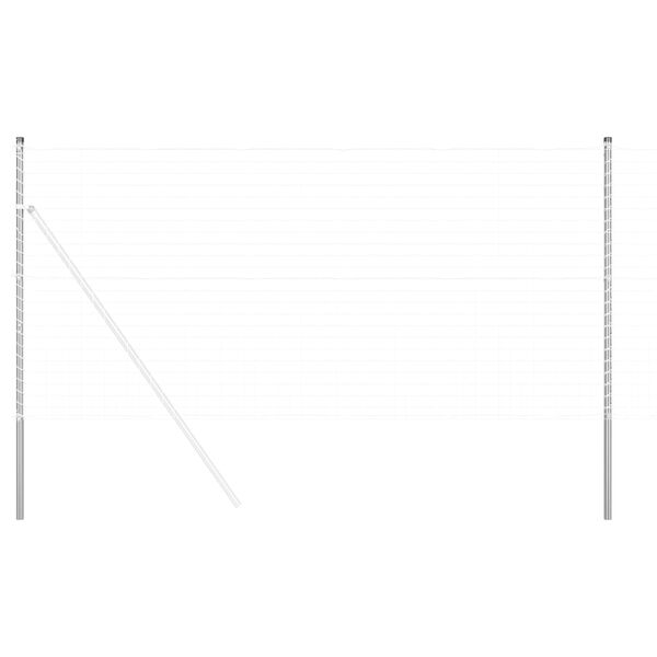 vidaXL Gir&eth;ingarp&oacute;stur 2 pcs Silfur Duftlita&eth; st&aacute;l