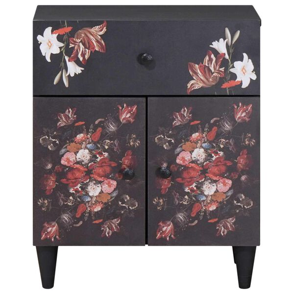 vidaXL N&aacute;ttbor&eth; me&eth; sk&uacute;ffu Marglitur 50 x 33 x 60 cm Hart mang&oacute;tr&eacute;