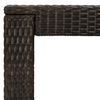 vidaXL Barborð fyrir Garðinn Brúnt 100 x 60,5 x 110,5 cm Pólýrattan