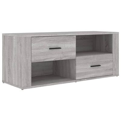 vidaXL Sjónvarpsskápur Grár Sonoma 100x35x40 cm Samsettur Viður