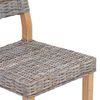 vidaXL Bor&eth;st&oacute;ll 2 pcs Kubu gr&aacute;tt 46 x 55 x 84 cm Kubu rattan