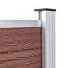 vidaXL Gar&eth;gir&eth;ing WPC 699x106 cm Br&uacute;n