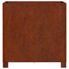 vidaXL Gr&oacute;&eth;ursetningu me&eth; f&oacute;tum Rusty 50x50x50 cm Corten St&aacute;l