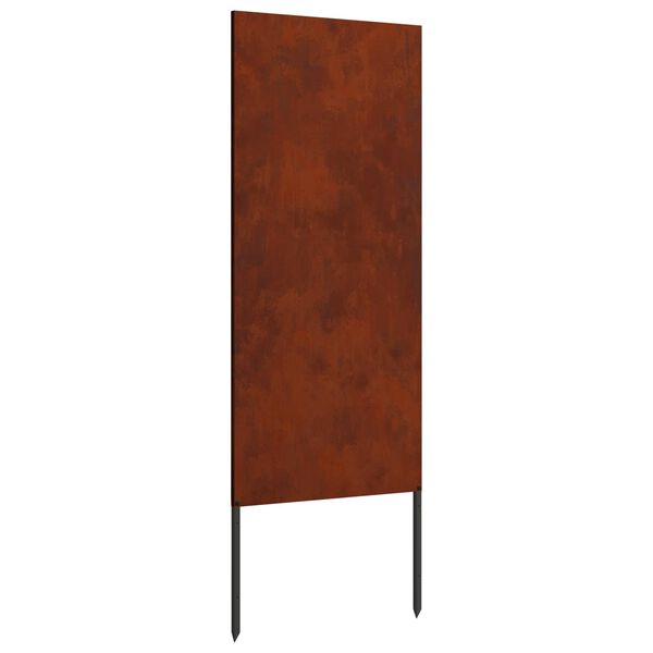 vidaXL Gar&eth;s b&uacute;na&eth; skj&aacute;r &Uacute;tskur&eth;ur Rusty 50 x 140 cm Ve&eth;ra&eth; st&aacute;l