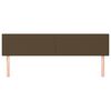 vidaXL Höfðagaflar 2 stk. 100x5x78/88 cm Dökkbrúnt Efni