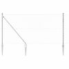 vidaXL Gir&eth;ingarp&oacute;stur Silfur 25 x 1 m (60 x 60 mm net) St&aacute;l