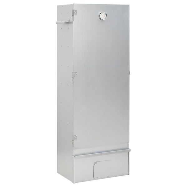 vidaXL BBQ Reykofn me&eth; K&ouml;ldum Reykgjafa Sinkh&uacute;&eth;a&eth; St&aacute;l