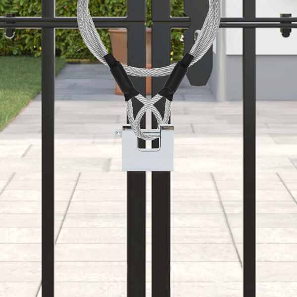 vidaXL Hengil&aacute;s 6 pcs Silfur 4,2 x 1,9 x 4 cm J&aacute;rn