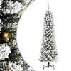 vidaXL Gervi j&oacute;latr&eacute; me&eth; 300 LED Hv&iacute;tt 180 cm PVC, Metall og Plastefni