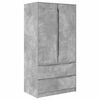 vidaXL Geymsluk&aacute;pur SteyptGr&aacute;r 79,5 x 49 x 156 cm Verkefnavi&eth;ur