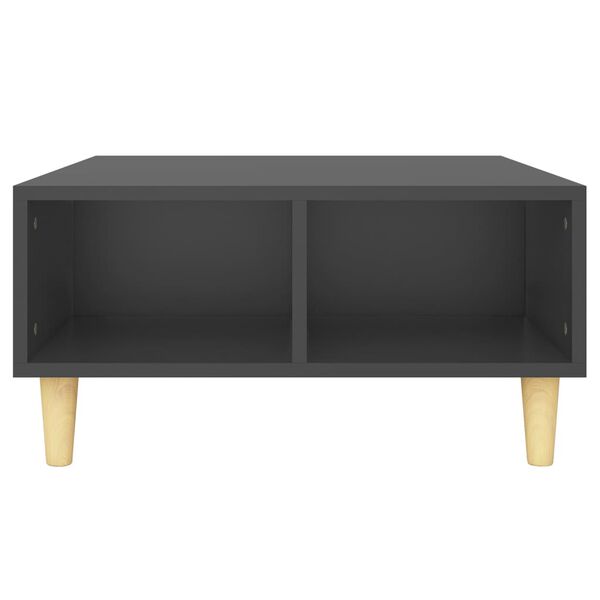 vidaXL Sófaborð Grátt 60x60x30 cm Samsettur Viður