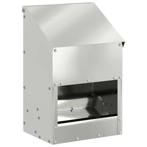 vidaXL K&uacute;rfiskast Silfur 21 x 16 x 33 cm Galvaniserad st&aacute;l